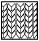 Number of loops / rows vertically / horizontally for a plot of 10x10 cm